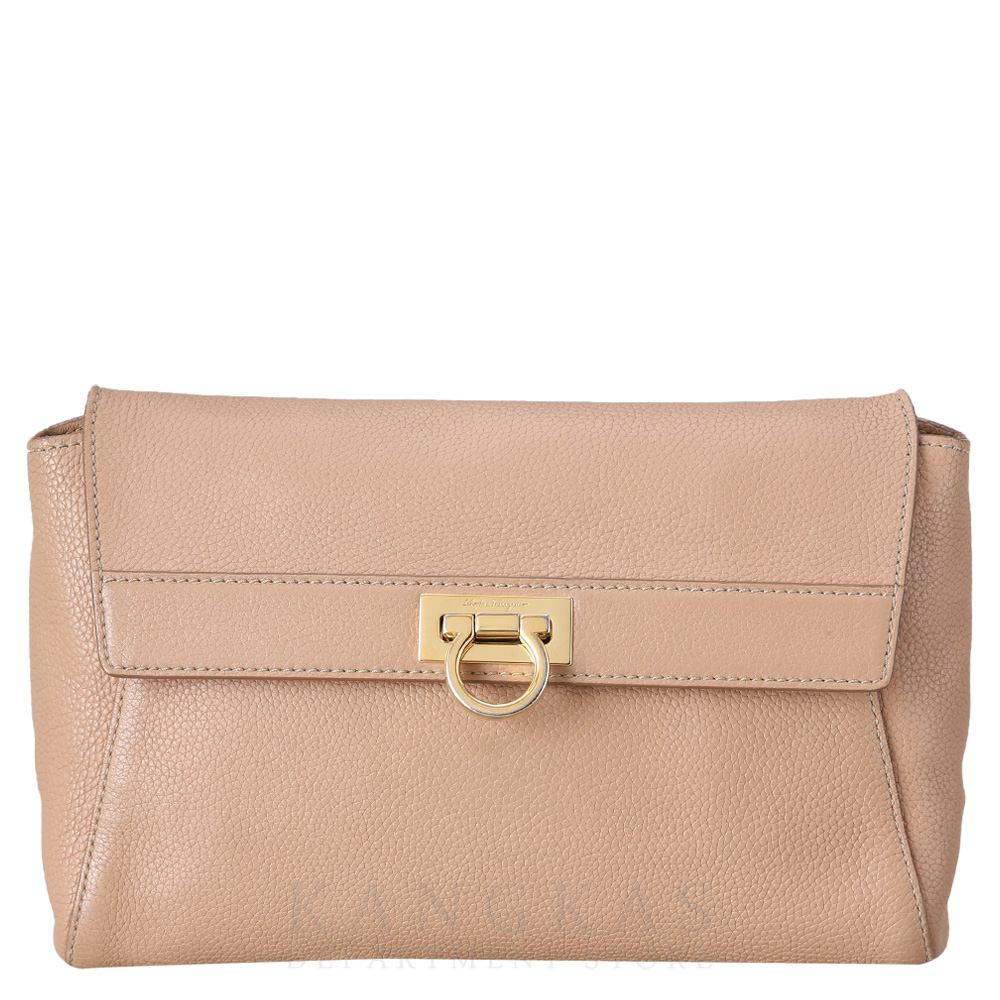 FERRAGAMO(USED)페레가모 간치니 로고 플랩 크로스백